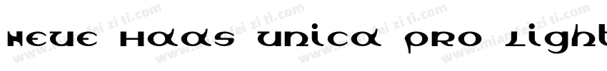 Neue Haas Unica Pro Light字体转换